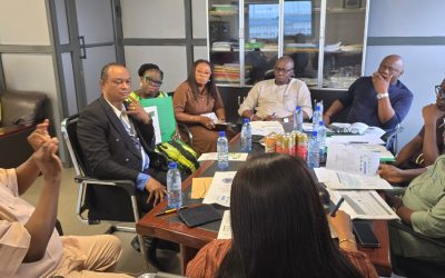 Prof Ken Ife and DG SCCI having a Strategy meeting with NDDC Director of Agriculture and her team
